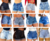Kit 5 Bermuda Short Feminino Jeans Short Curto Jeans Top