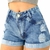 Kit 5 Short Feminino Jeans Short Jeans Rasgado Feminino na internet