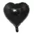 Globo metalizado Corazón Negro (45 cm)