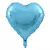 Globo metalizado Corazón Celeste (45 cm)
