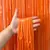 CORTINA PASTEL LLUVIA X 1 UN.(NARANJA)