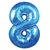 GLOBO N° AZUL 70 CM X 1 UN.(#8)