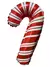 GLOBO BASTON NAVIDEÑO X 1 UN. (35 CM)