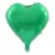 GLOBO CORAZON 23 CM X 1 UN.(VERDE)