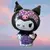 GLOBO FIGURA KUROMI MOÑO LILA X 1 UN.(65 CM)
