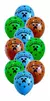 GLOBOS LATEX IMPRESOS MINECRAFT X 10 UN.