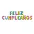 CARTEL GLOBO FELIZ CUMPLEAÑOS MULTICOLOR X 1 UN.