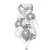 SET GLOBOS X 9 UN.(PLATEADO)