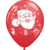 GLOBOS LATEX IMPRESOS PAPA NOEL X 10 UN.