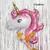 Globo Unicornio Gigante X 1 un (Rosa)
