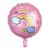 GLOBO REDONDO ARCOIRIS ROSA (45 CM)
