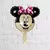 GLOBO CABEZA MINNIE MOÑO ROSA X 1 UN.(40 CM)