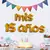 CARTEL LETRAS CURSIVA MIS 15 AÑOS X 1 UN.(DORADO)