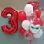 GLOBO N° ROJO 70 CM X 1 UN. - comprar online