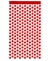 CORTINA METALIZADA CORAZON X 1 UN.(ROJO)