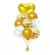 SET GLOBOS X 9 UN.(DORADO)