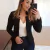 Blazer Feminino Manga Longa Cores Variadas