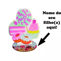 12 Display Centros de Mesa doce Personalizado Lembranças Festa - comprar online