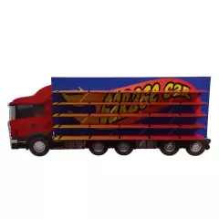 Expositor Suporte Carreta Adesivada 25 Carrinhos Garage Estante - LOPES MDF