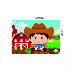 9 Display Fazendinha com Animais Decoração de Festas Mdf Painel Nome - comprar online