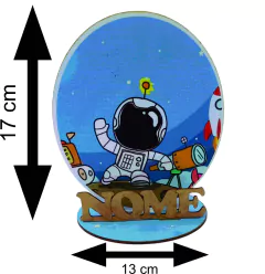 12 Peças Centros Mesa Astronauta Personalizado Lembranças Festa - comprar online