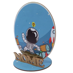 12 Peças Centros Mesa Astronauta Personalizado Lembranças Festa - loja online