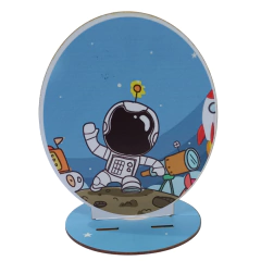 Imagem do 12 Peças Centros Mesa Astronauta Personalizado Lembranças Festa