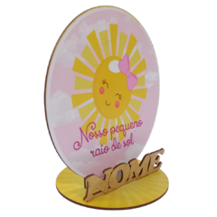 12 Display Centros de Mesa Raio de Sol Personalizado Lembranças Festa - LOPES MDF