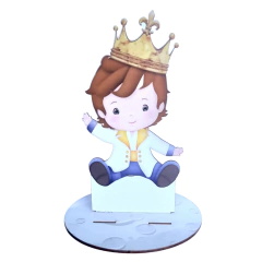 12 Centros Mesa Pequeno principe olhos azuis personalizado Lembranças Festa - LOPES MDF