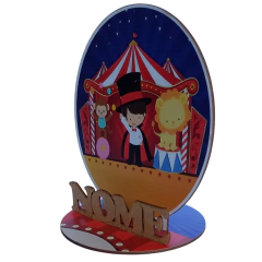 12 Peças Centros de mesa Circo magico menino Personalizado Lembranças Festa - LOPES MDF