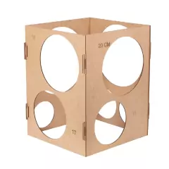 Medidor De Balões, Bexigas, Bolas Balão Mdf Medidas 9 A 25 - loja online