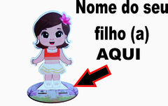 12 Centros de mesa Menina boneca Personalizado Lembranças Festa - comprar online
