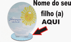 12 Centro de Mesa FRaio de Sol Azul Personalizado Lembranças Festa - loja online