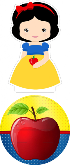 12 Centros Mesa Branca de Neve baby personalizado Lembranças Festa