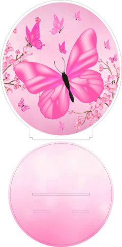 12 Centros Mesa Borboleta rosa cenario personalizado Lembranças Festa - loja online