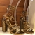 Sandalia Gladiadora Schutz Bronze