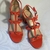 Sandalia Salto Bloco Mary Carvalho Coral - comprar online