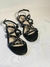 Rasteira spikes Mary Carvalho Preto - loja online