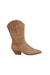 Bota texana Luiza Barcelos Amarula com bordados coloridos - MARY CARVALHO