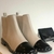 Bota Schutz Preto e Panna Tachas lateral - comprar online