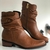 Bota Rasteira Luz da Lua Cano Curto Caramelo - comprar online