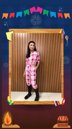 Calça Quadriculada Menina