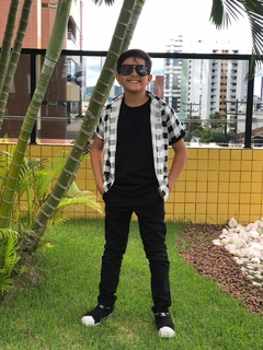 Camisa Quadriculada Menino- Aventura Kids
