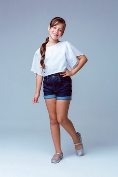 Short Infantil Menina Jeans MOM. na internet
