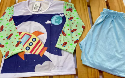 Pijama Nave Espacial Manga