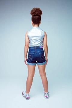 Short Infantil Menina Jeans MOM. - PATOCA KIDS & TEENS