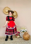 Vestido Junino Infantil Avental Caipira Luxo.