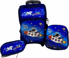 Kit Mochila Carrinho Plus- Menino e Menina. na internet