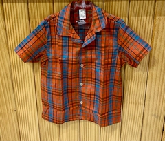 Camisa Xadrez Manga Curta- Estrelinha Fest - PATOCA KIDS & TEENS