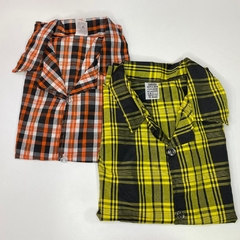 Camisa Xadrez Manga Longa- Estrelinha Fest - loja online